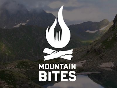 Mountain Bites Logo branding logo restaurant rustic