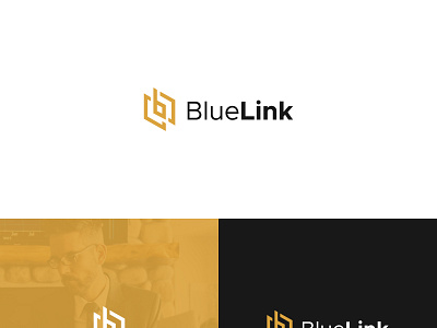BlueLink Initial Logo branding graphic design logo