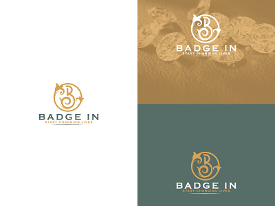 Badge In Luxury Initial Logo b logo branding design floral graphic design initail jewelry logo luxury minimalist vector