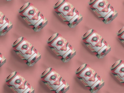 Iced Tea Can brand brand design branding can clean colors design dribbble new pink product product design tea ui