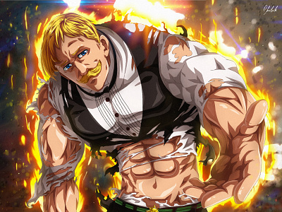 Escanor- Vector Illustration Colored