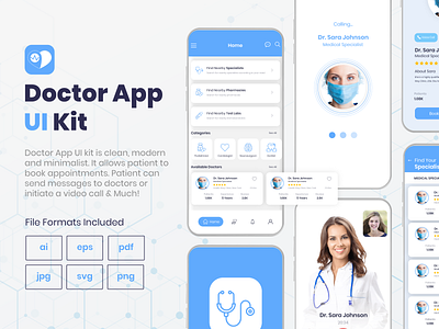 Doctor App UI Design app app design app designer design graphic icon mockup ui ui design uiux