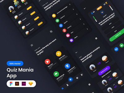 Quiz Mania App UI Design