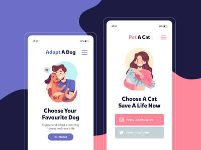 Pet Adoption App UI /UX 🦄