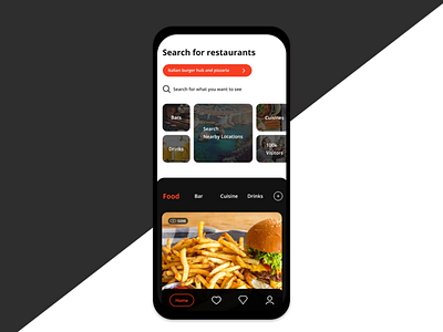 Restaurant App 2 app app design app designer design mockup ui ui design uiux