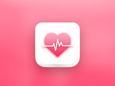 Health App Icon app app design app designer app icon application design graphic icon icon design icon designer mockup ui vector