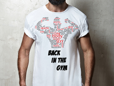 Gym T shirt White clean design ediable elegant gym illustration minimal new professional realistic t shirt white