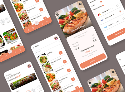 Food Delivery App Concept app design figma food food app ui ui ux ui design