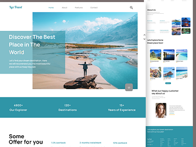 Travel Agency Web Template UI