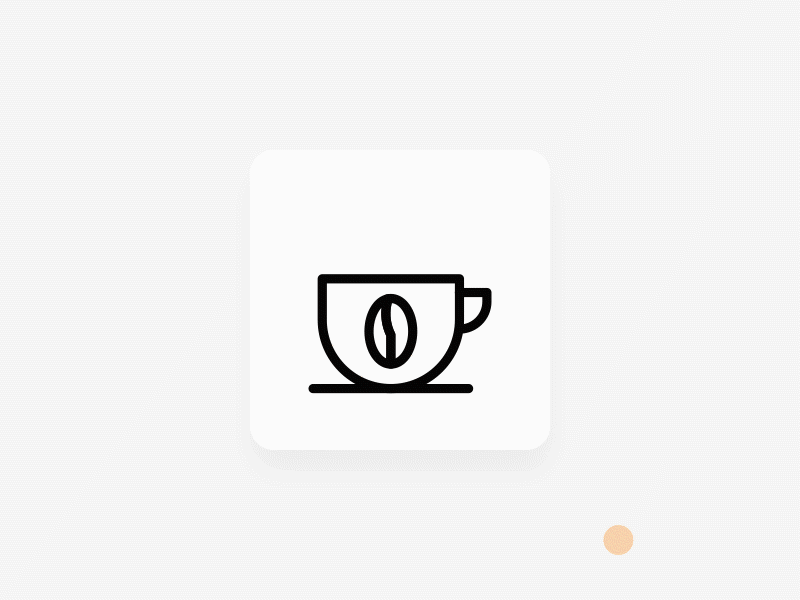 Icon microinteraction animated animated gif animation beverage coffee coffee shop drink icon icon design icon microinteraction iconography motion design userinterface