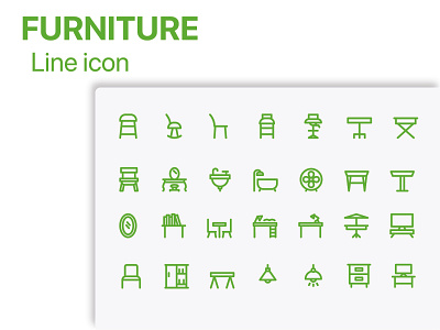 Furniture 02 icon pack app art design flaticon flaticondesign icon icon design icon pack icon set icon sets iconography product design ui user userinterface web
