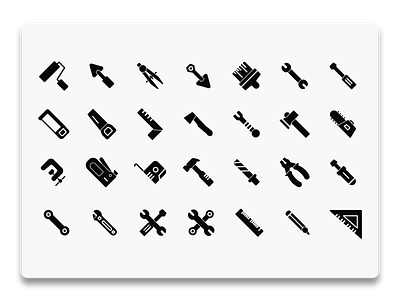 Tools & Constructions icon set