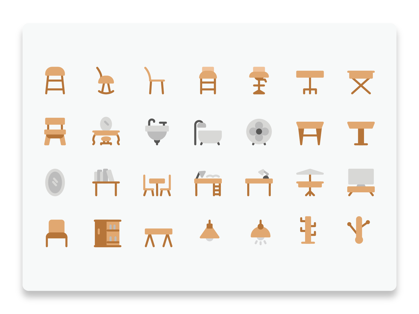 Furniture Flat icon by Icomotion on Dribbble