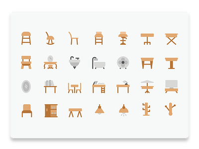 Furniture Flat icon