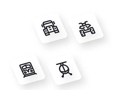 Transportation Line Icon Set app design flaticon flaticondesign icon icon design icon pack icon set icon sets iconography userinterface web