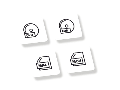 File Music Line Icon Set