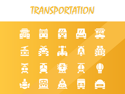 Transportation ( Solid ) flaticon flaticondesign icon icon design icon pack icon set icon sets iconography ui userinterface
