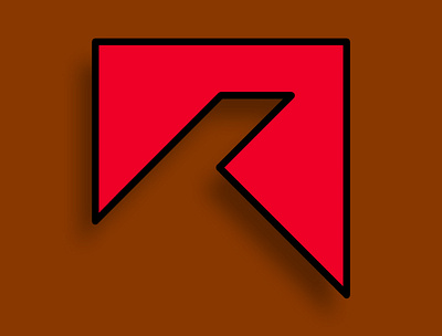 R logo design design designer geometry logo style