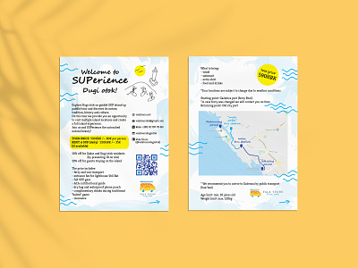 Welcome to SUPerience! explorer flyer flyer design qr code summer flyer summertime travel zadar