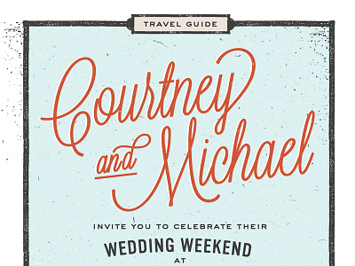 Camp Wedding Invitations camp grunge invitations invites print travel typography vintage wedding