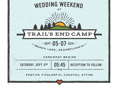 Camp Wedding Logo camp grunge invitations invites logo mountains print sunshine travel typography vintage wedding