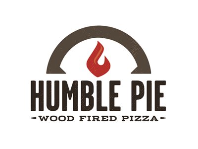 Humble Pie: Final fire flame food truck logo oven pizza texture