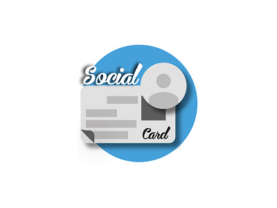 Social Card App Icon app branding design icon illustration illustrator logo photoshop ui ux vector