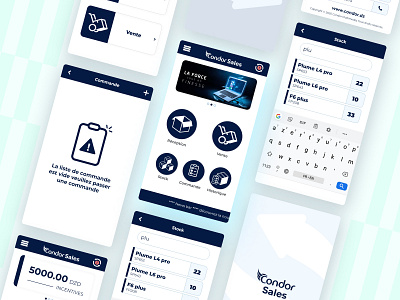 Mobile Point of sale app app design ui