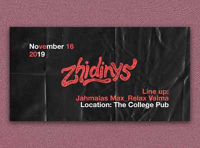 Banner for a party "Zhidinys" @chilli @design @illustration banner banner design branding illustrator typography