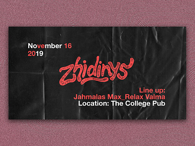 Banner for a party "Zhidinys"