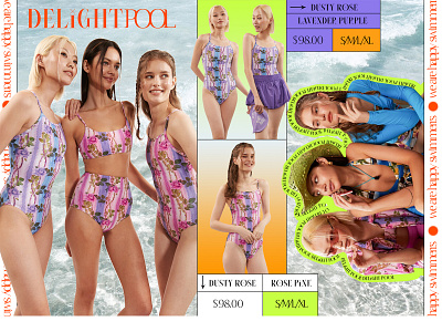 Summer Fashion Lookbook branding design graphic design typography