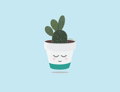 cactus cartoon animation design icon illustration vector