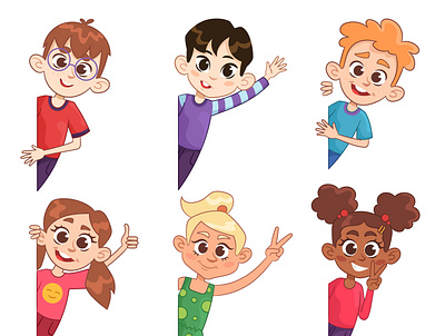 Cartoon children illustration