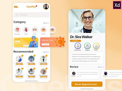 Doctor Appointment App Design 2020 2020 design app design appointment booking clinic corona doctor hospital ios app design medical nurse