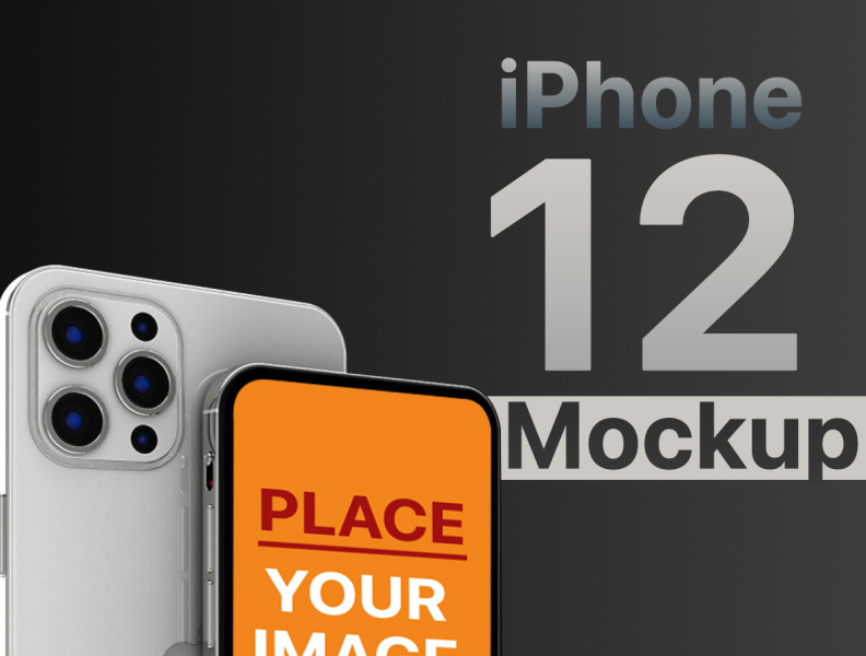 Download Free iPhone 12 Pro Max Mockup PSD File by Ashish on Dribbble