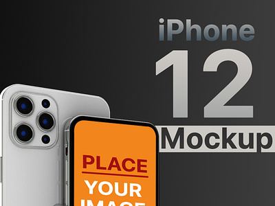 Free iPhone 12 Pro Max Mockup PSD File