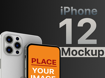 Free iPhone 12 Pro Max Mockup PSD File