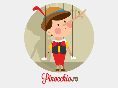PinocchioJS carlo character collodi disney flat framework ilustration js marionette pinocchio tale wood