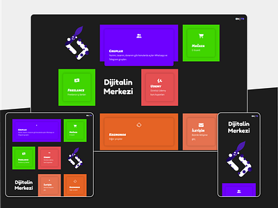 Website design - dijitalinmerkezi.com design home page ui web web design