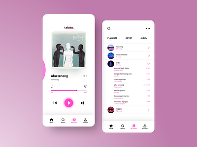 music app figma magenta mobile app music app music player ui design