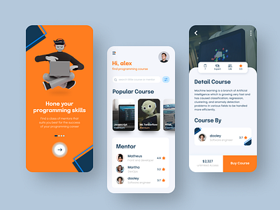 course app app course course app figma mobile app trend uidesign