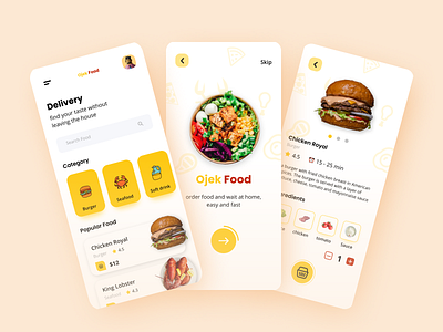 food delivery service - mobile app