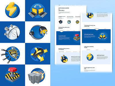 Avast HMA - Icons illustration vector