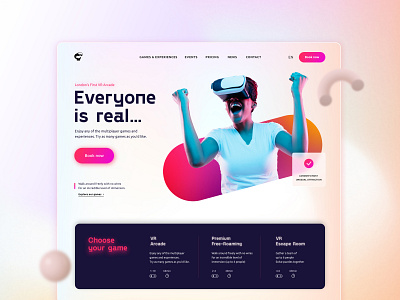 VR website design colorful design fun landing page modern pastel pastel colors pastel web ui ui design virtual reality vr vr website web design