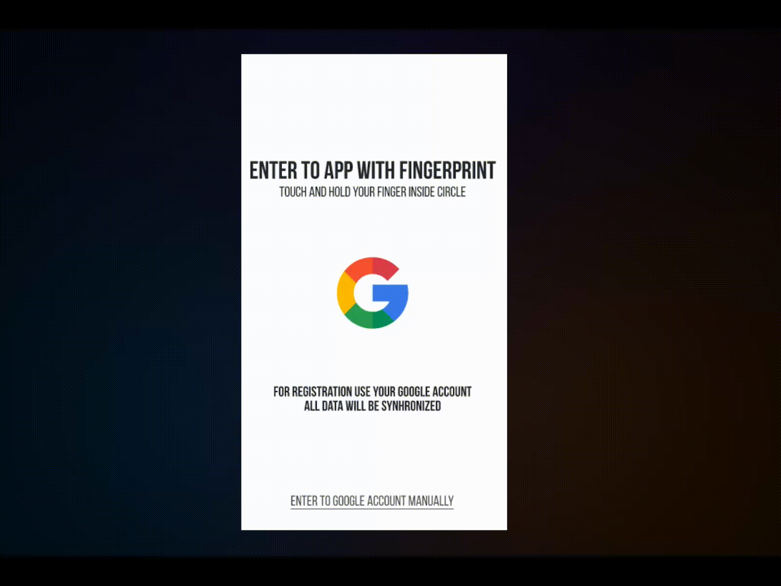 ◉ Google ◉ Fingerprint authorization ◉ animation app authorization branding design fingerprint free google google design minimalistic mobile motion original ui vector