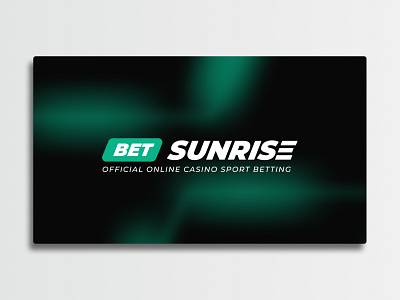 BET SUNRISE - Betting Service Logotype banner bet betting branding design gambling graphic design green idea light logo logotype neon service vector