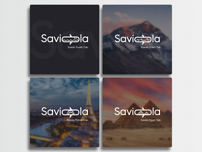 Saviola Tourist Worldwide Club Logotypes banner branding club design graphic design idea letter localisation logo logotype saviola tourist touristic vector world worldwide