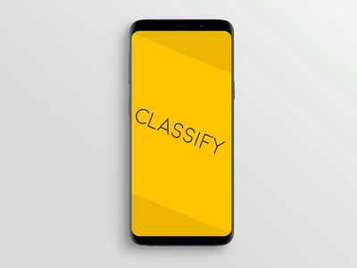 Classify Mobile App - Shot #1