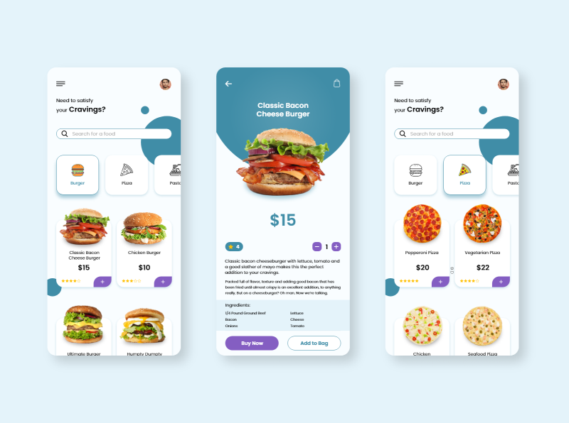 Mobile Food Delivery App by Gerald on Dribbble