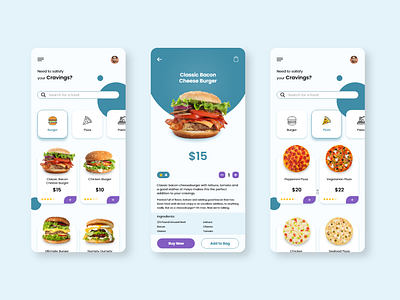 Mobile Food Delivery App by Gerald on Dribbble